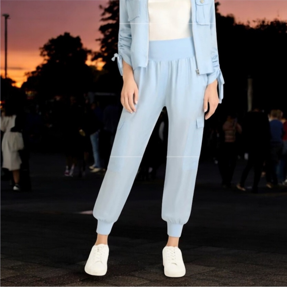 5a7 Cinq a Sept Light Blue Women's Cargo Pants